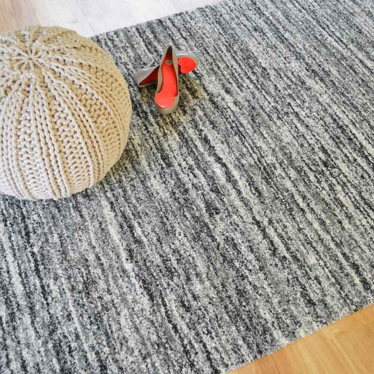 Mehari 23067 4258 Abstract Shaggy Rugs in Grey Multi
