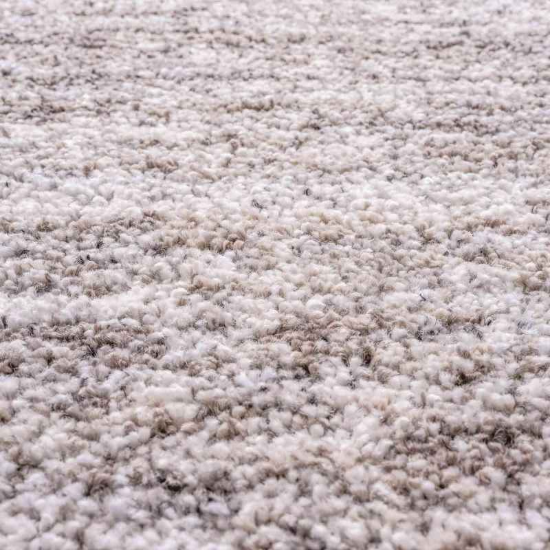 Mehari 23067 6292 Abstract Shaggy Runner Rugs in Beige