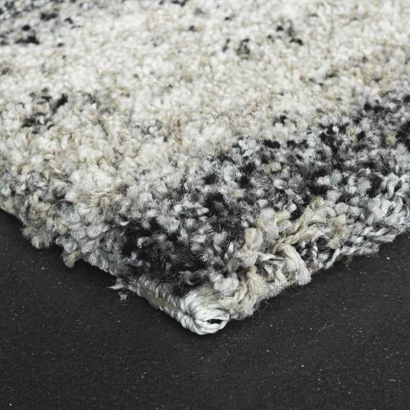 Mehari Abstract Stripe Rugs 23182 6258 in Dark Grey