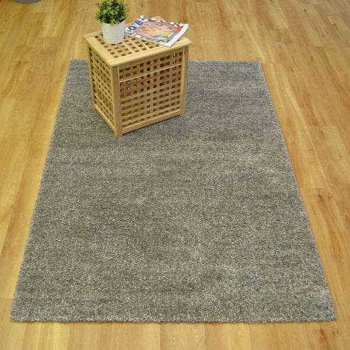 Mehari 23500 3272 Mottled Speckled Shaggy Rugs in Dark Grey – The Rug ...