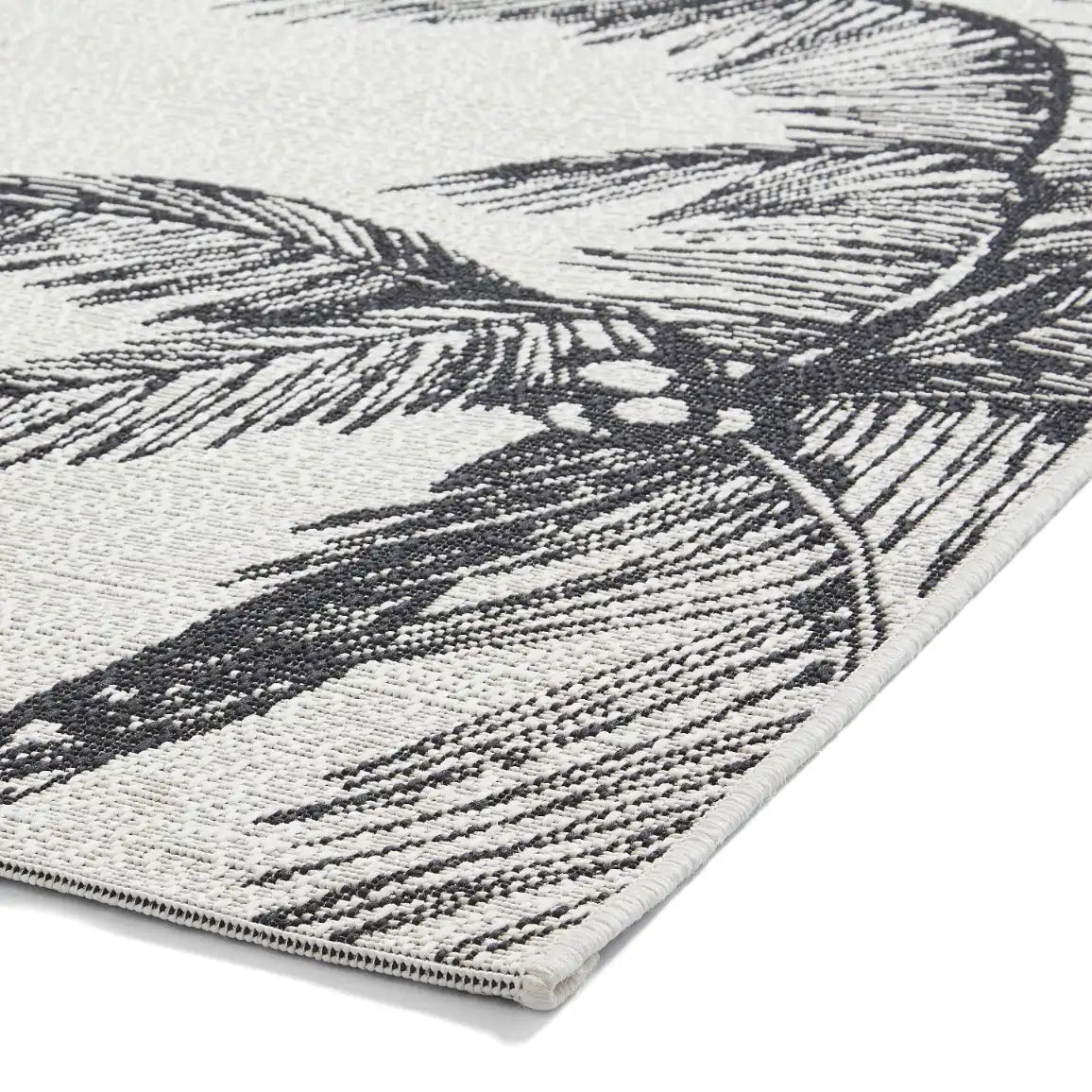 Miami A444 Cream Black Rug RS