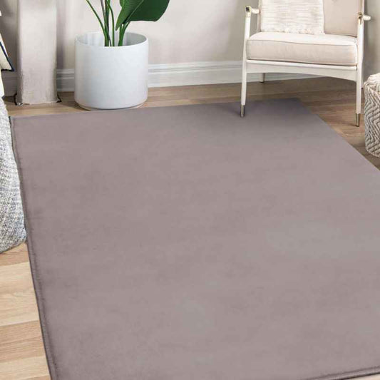 Moda Plain Rugs in Grey by Rugstyle