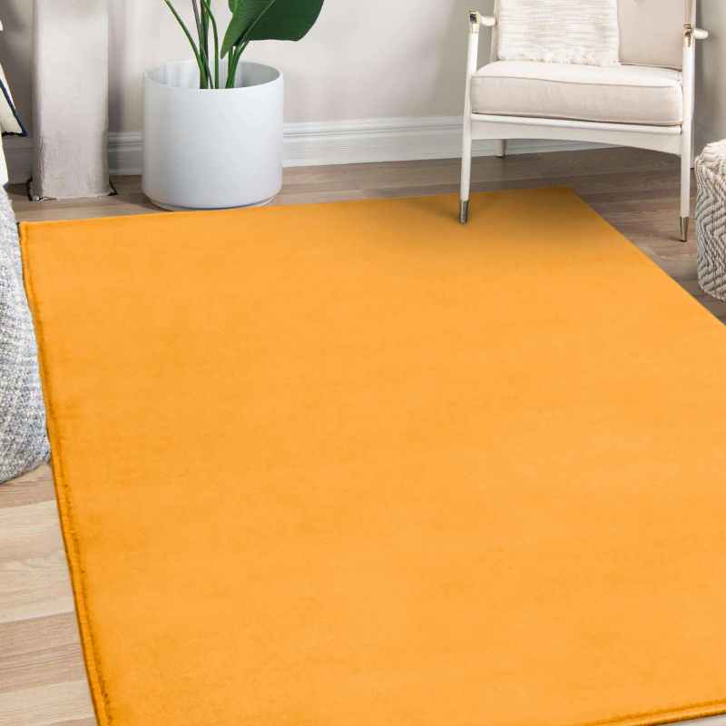 Moda Plain Rugs in Ochre by Rugstyle