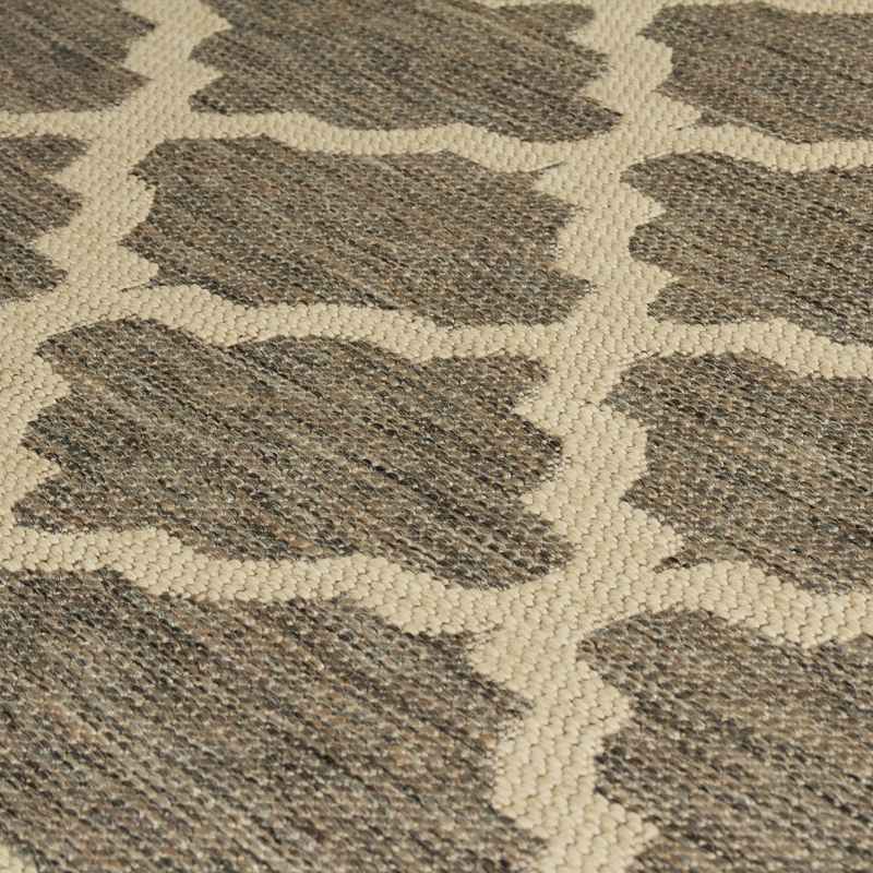 Moda Trellis Rugs in Grey Brown