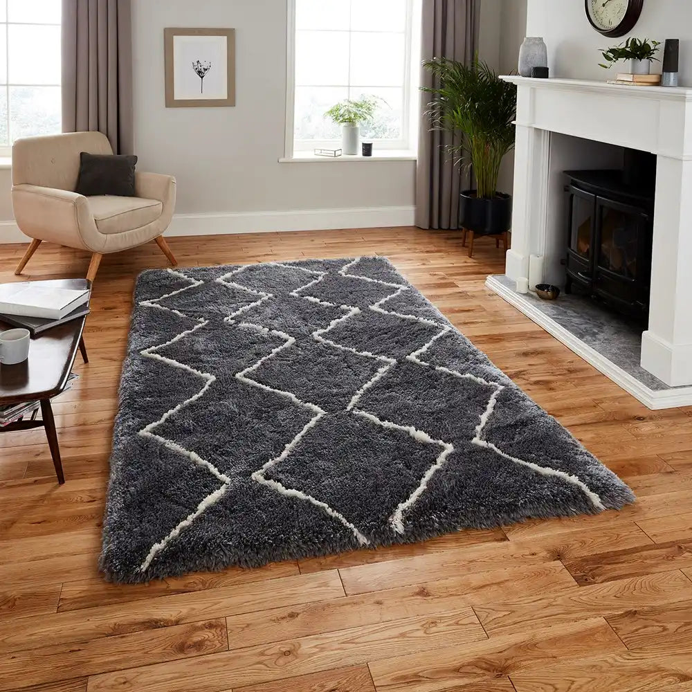 Morocco Think 3742 Grey Cream Rug RS