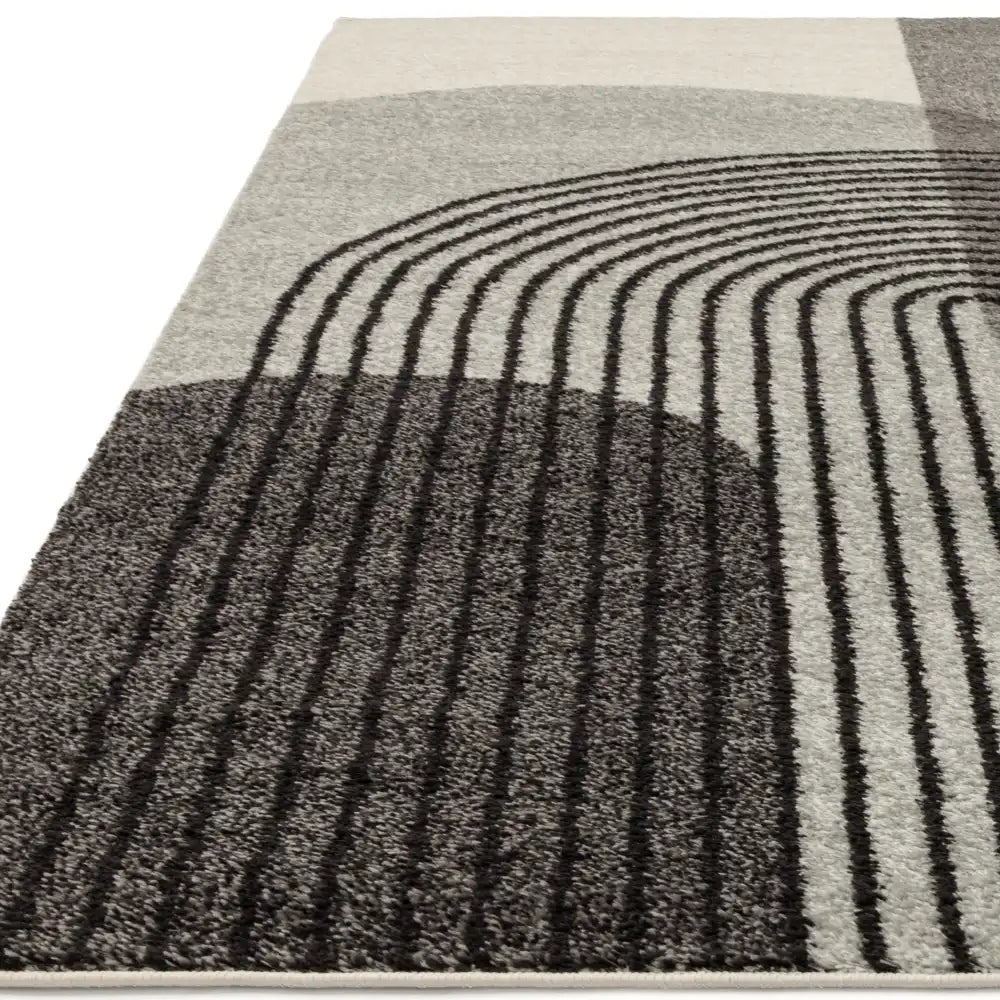 Asiatic muse mu14 grey retro Grey Living Room Geometric Rug.