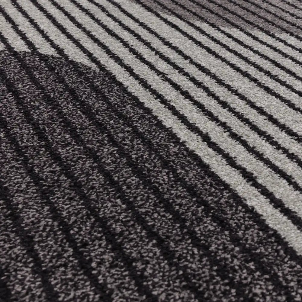 Asiatic muse mu14 grey retro Grey Living Room Geometric Rug.