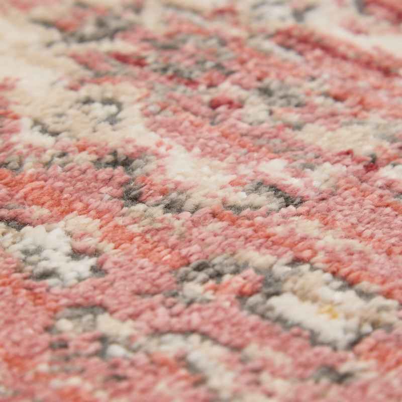 Nova Lillian Traditional Border Motif Rugs in Red