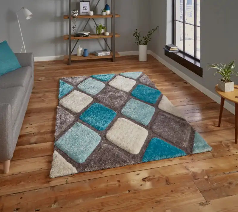 Noble House 9247 Grey Blue Rug RS