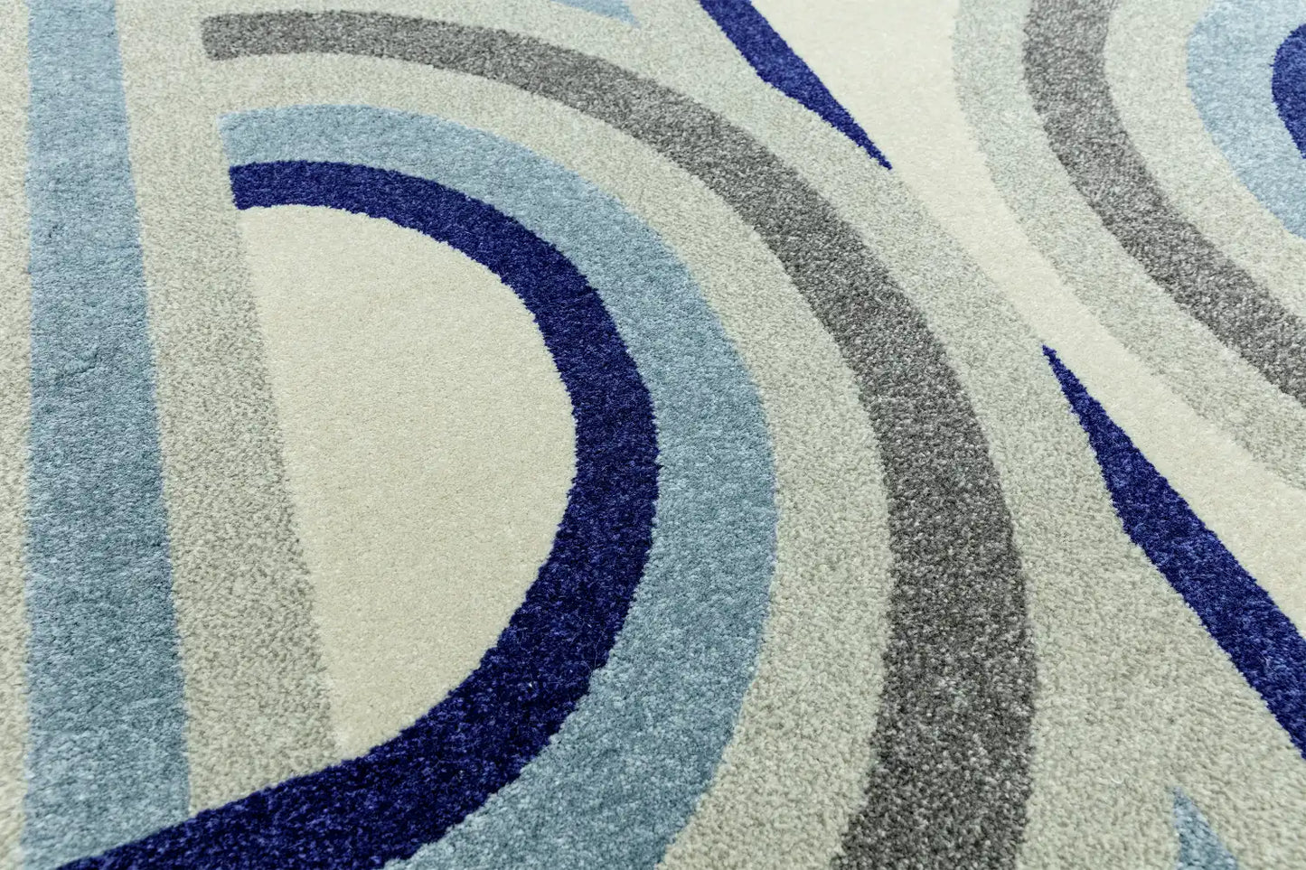 Asiatic nova nv30 retro blue Blue, Grey Living Room  Rug.