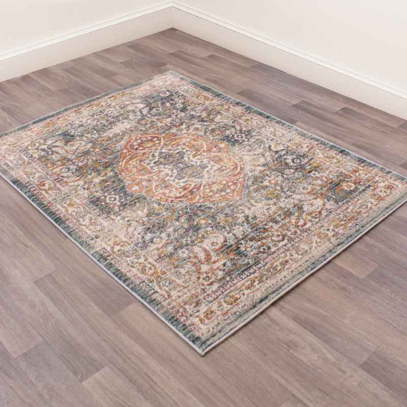 Nova 8881 Traditional Rugs in Green