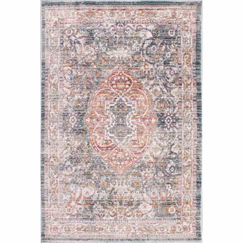Nova 8881 Traditional Rugs in Green