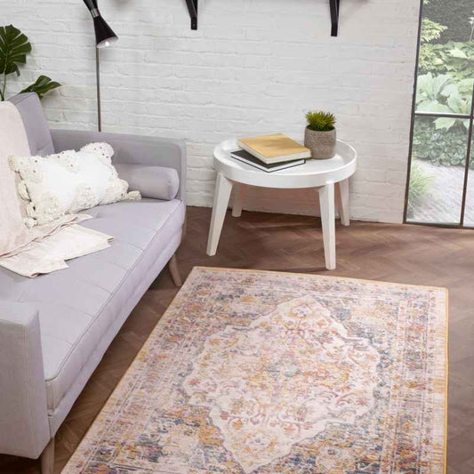 Nova 9048 Traditional Rugs in Cream White
