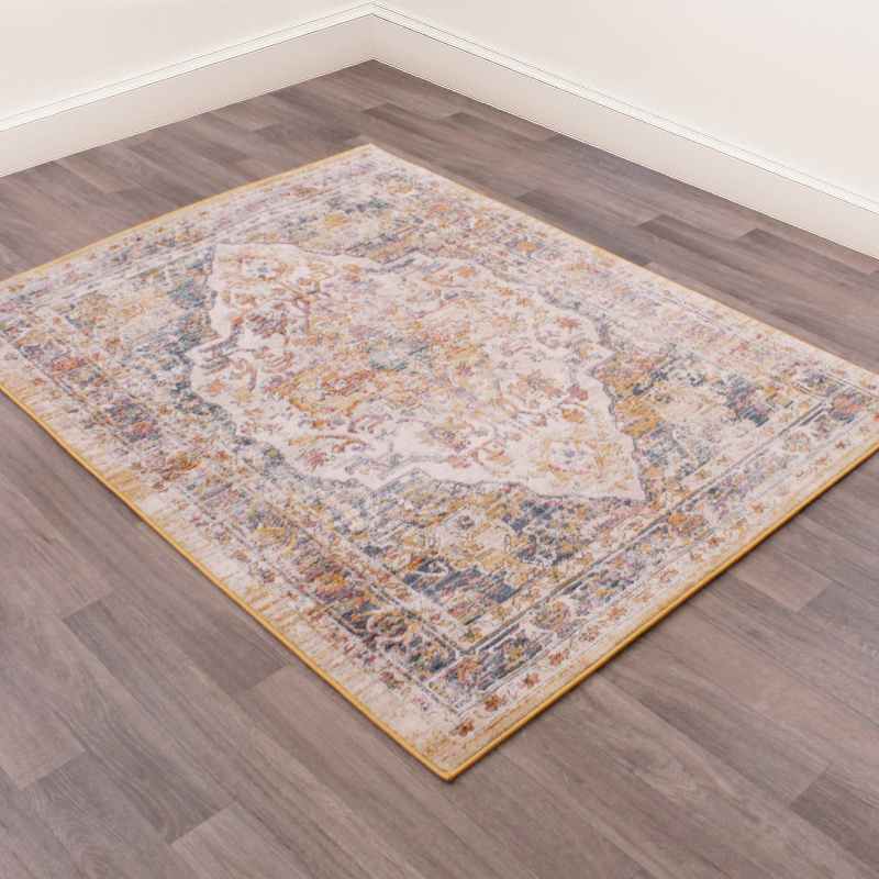 Nova 9048 Traditional Rugs in Cream White