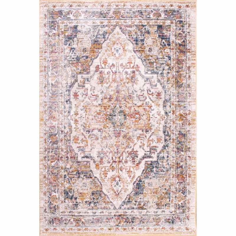 Nova 9048 Traditional Rugs in Cream White