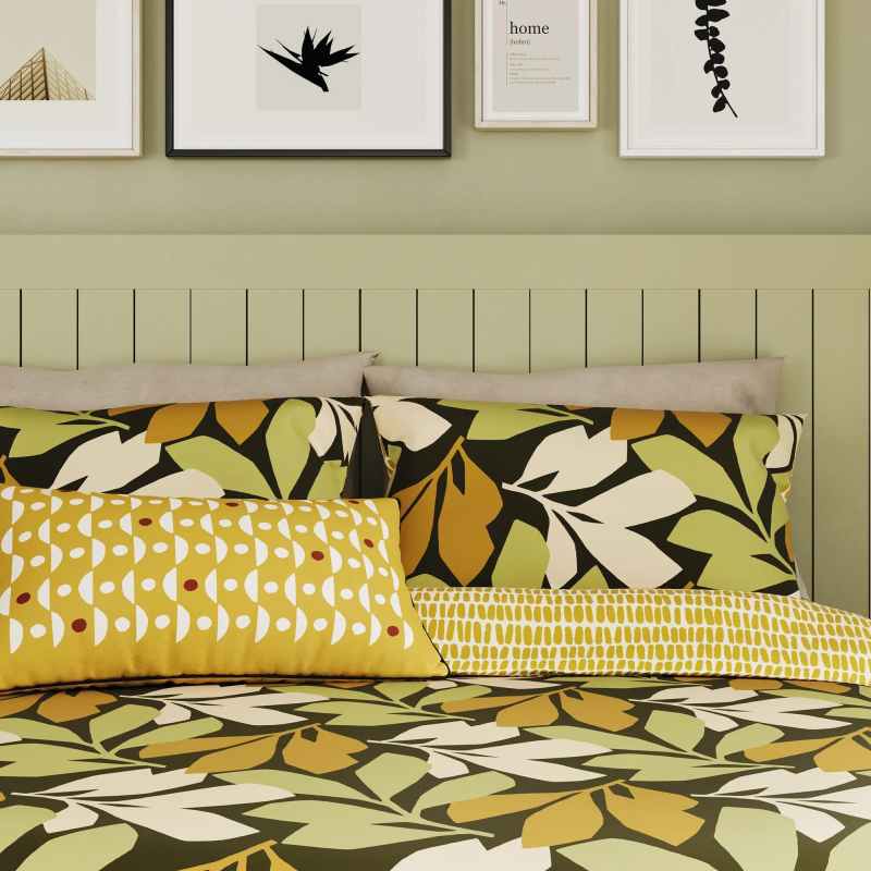 Otto Bedding by Helena Springfield x Simply Scandi in Chartreuse Yellow