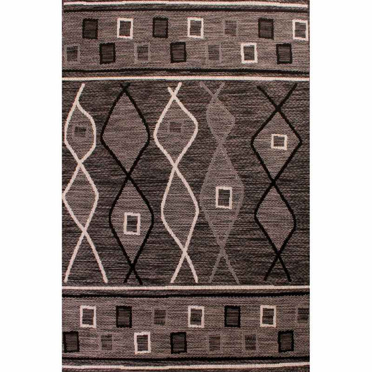 Indoor Outdoor Oasis Rugs in Charcoal by Rugstyle