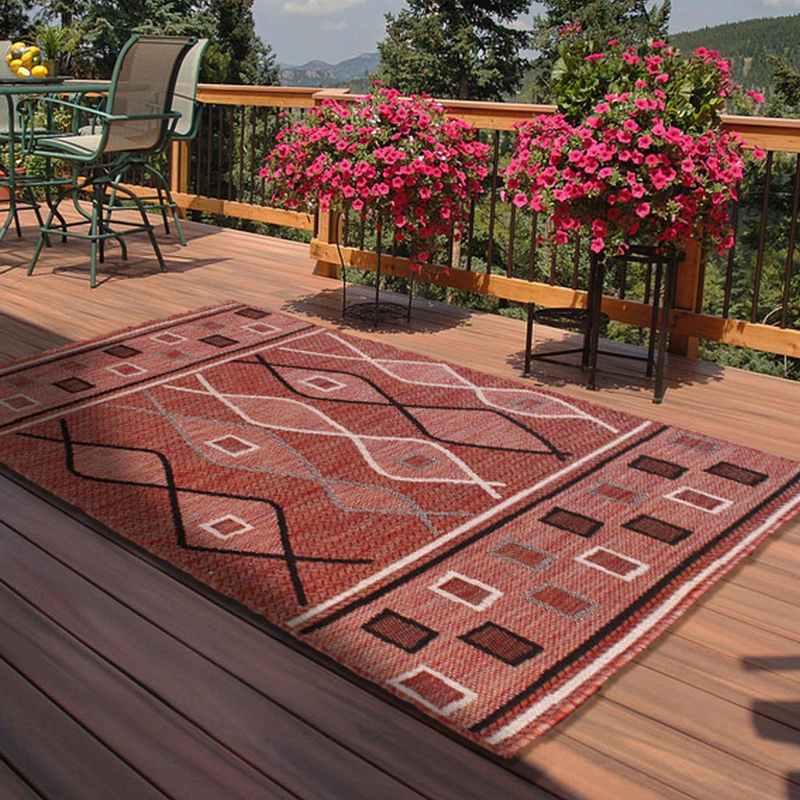 Indoor Outdoor Oasis Rugs in Terracotta by Rugstyle