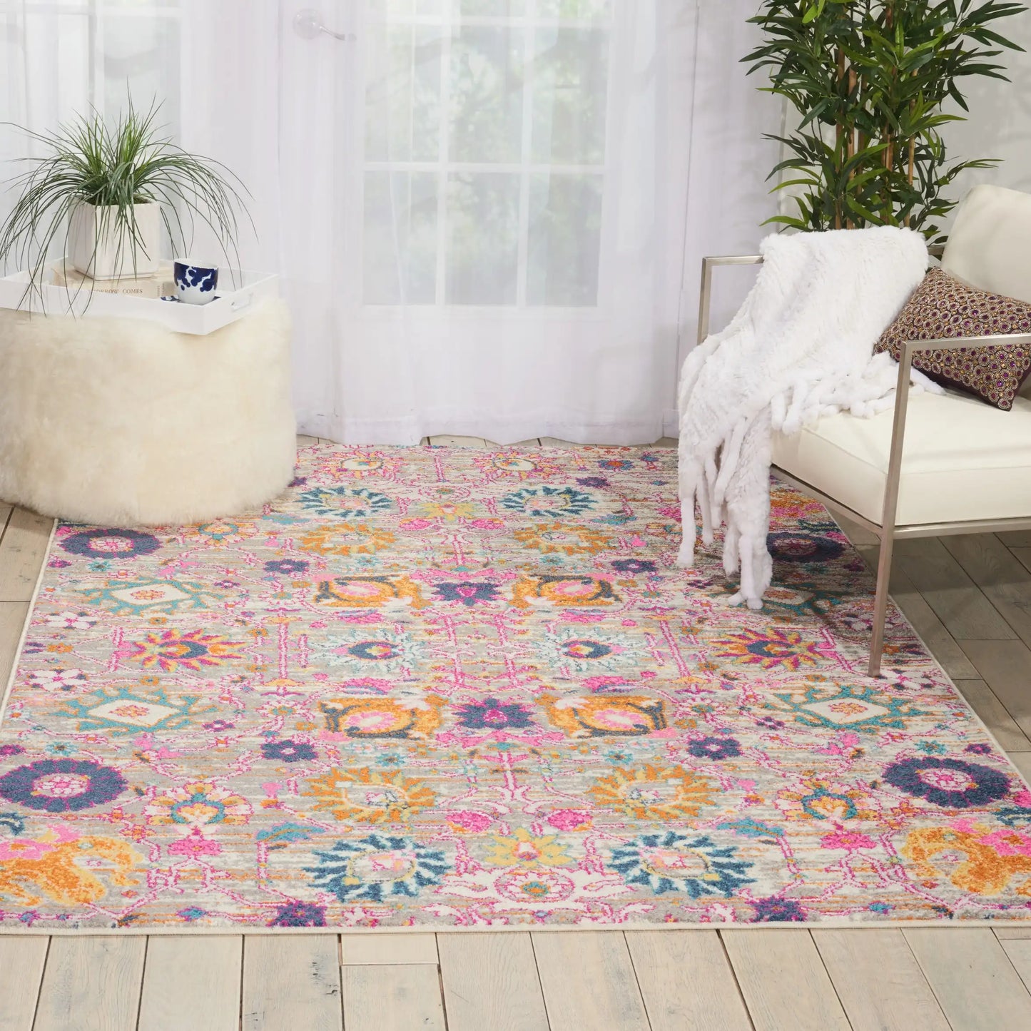 Passion Nourison PSN01 Silver Rug RS