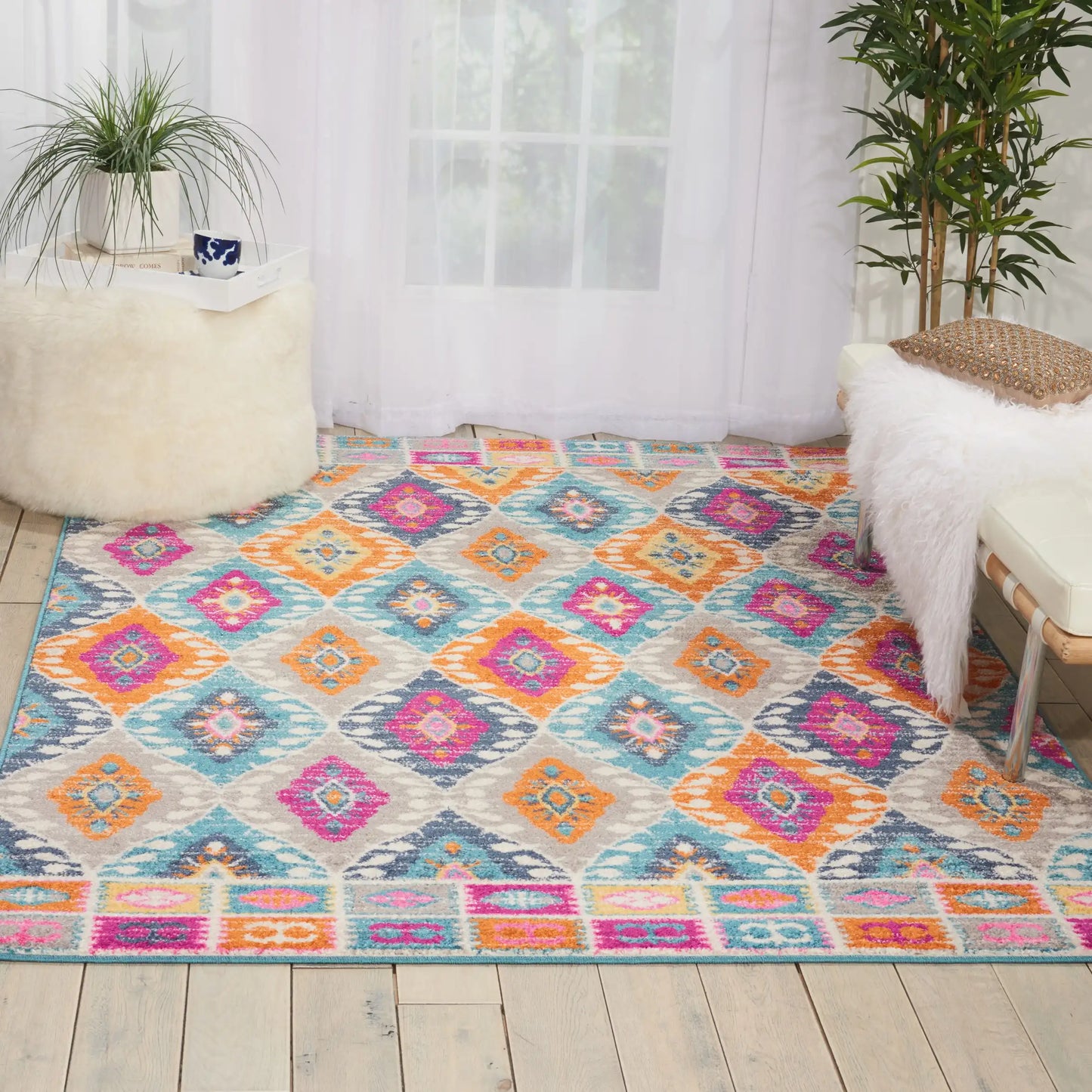 Passion Nourison PSN02 Multi Coloured Rug RS