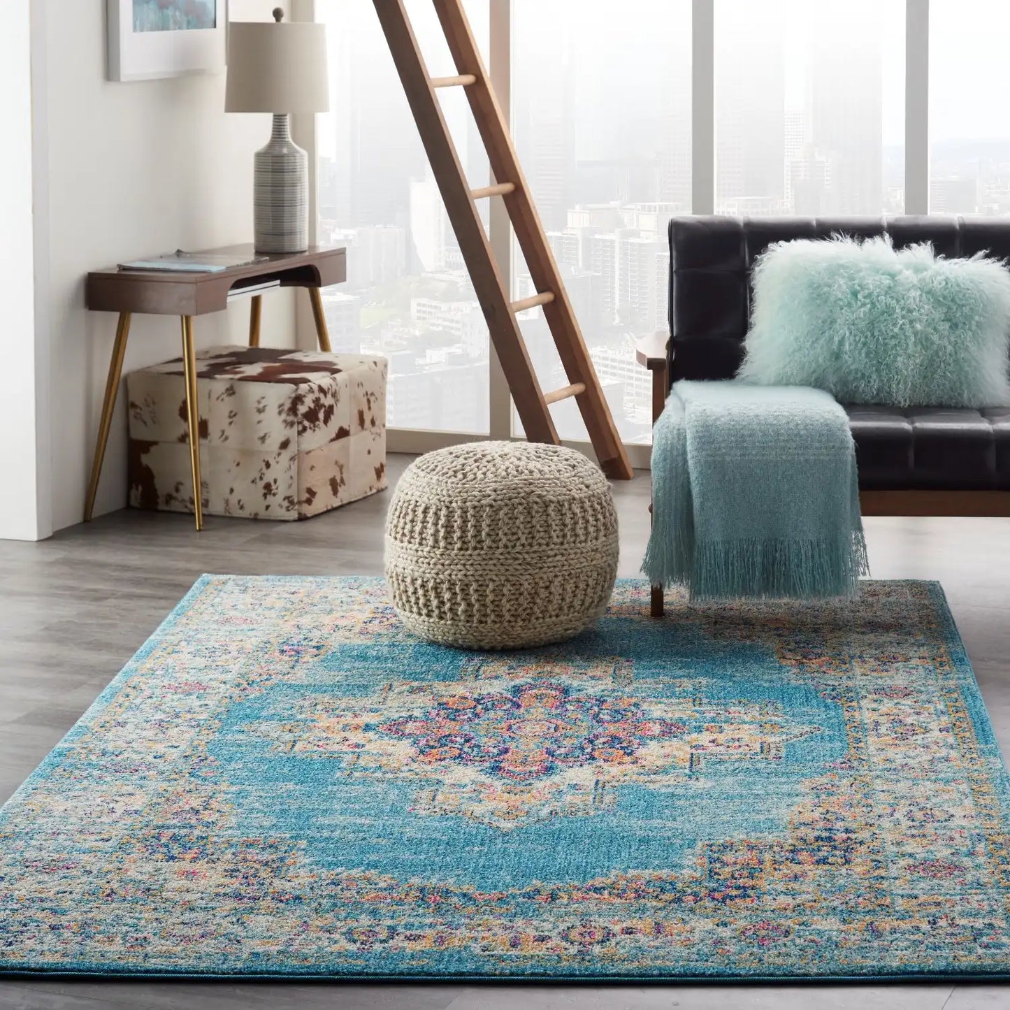 Passion Nourison PSN03 LTBLU Rug RS