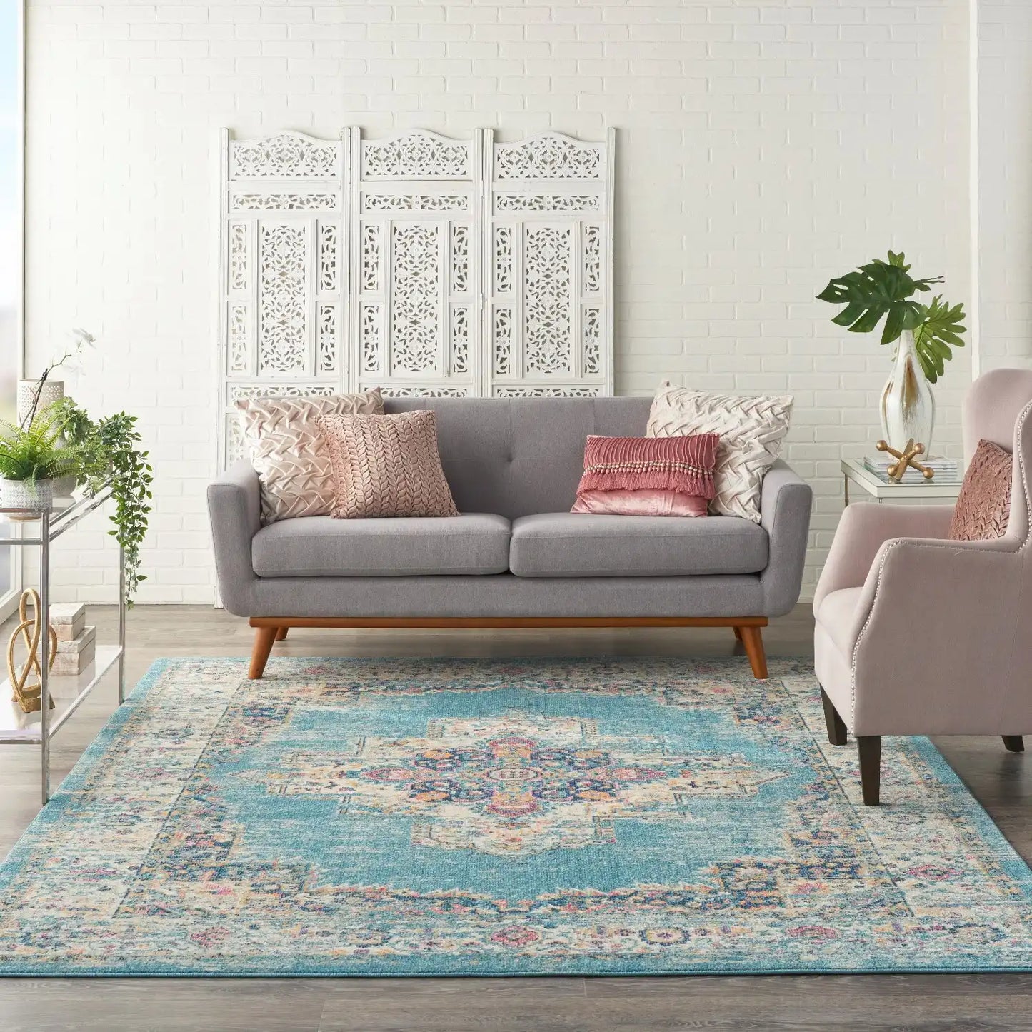 Passion Nourison PSN03 LTBLU Rug RS