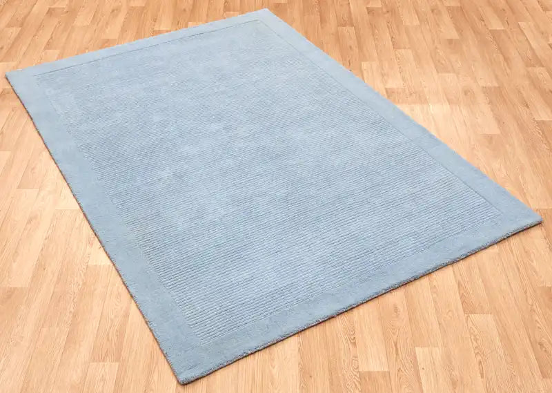 Asiatic york york duck egg Blue Living Room Wool Rug.