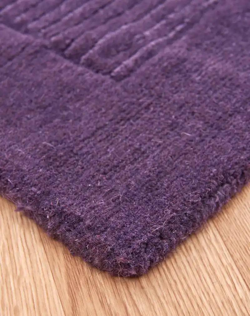 Asiatic york york purple Purple Living Room Wool Rug.