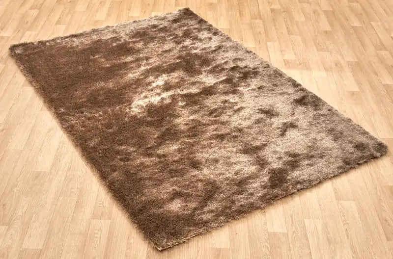 Asiatic whisper mocha Brown Living Room Shaggy Rug.