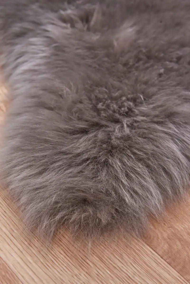 Asiatic sheepskin mink coloured sheepskin Brown Living Room Wool Rug.