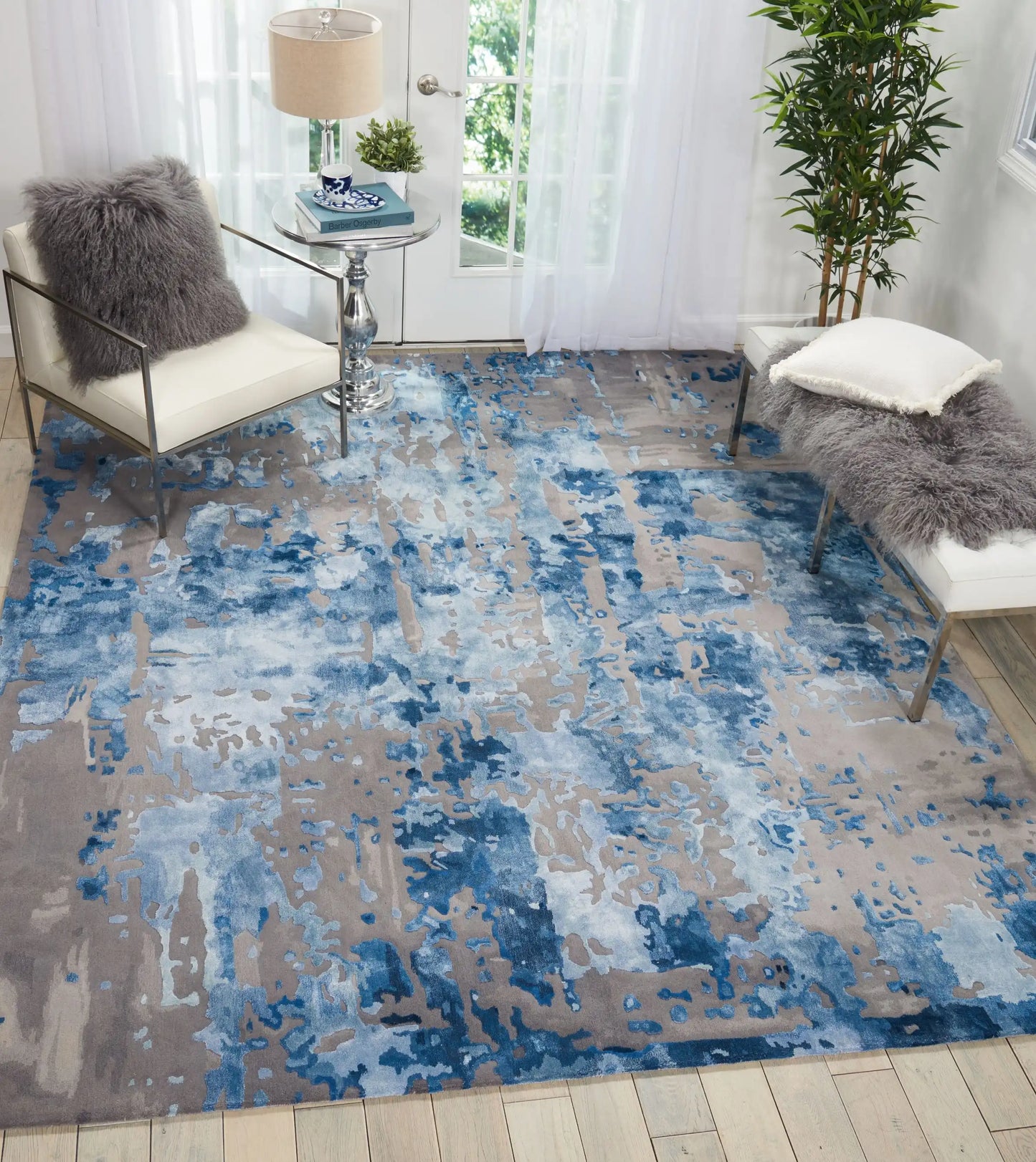 Prismatic PRS10 Blue Grey Rug RS