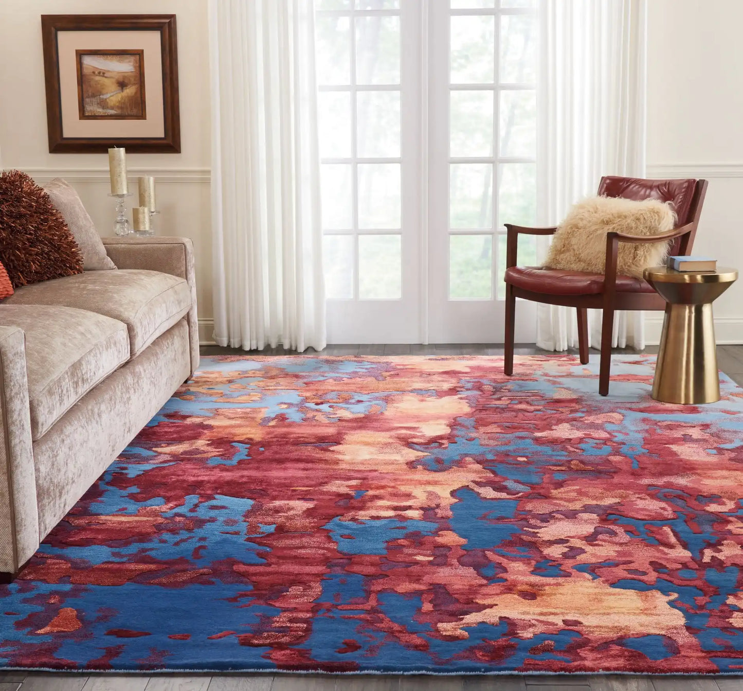 Prismatic PRS13 Blue Flame Rug RS