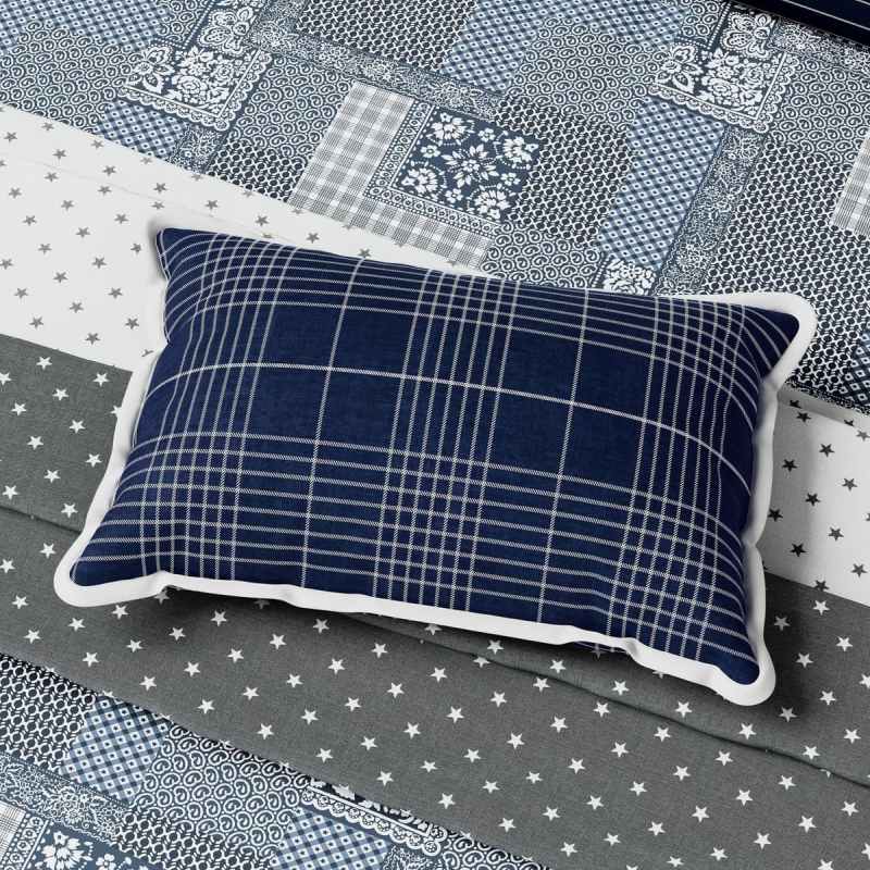 Paisley Patch Bedding by Helena Springfield x Long Island in White Navy