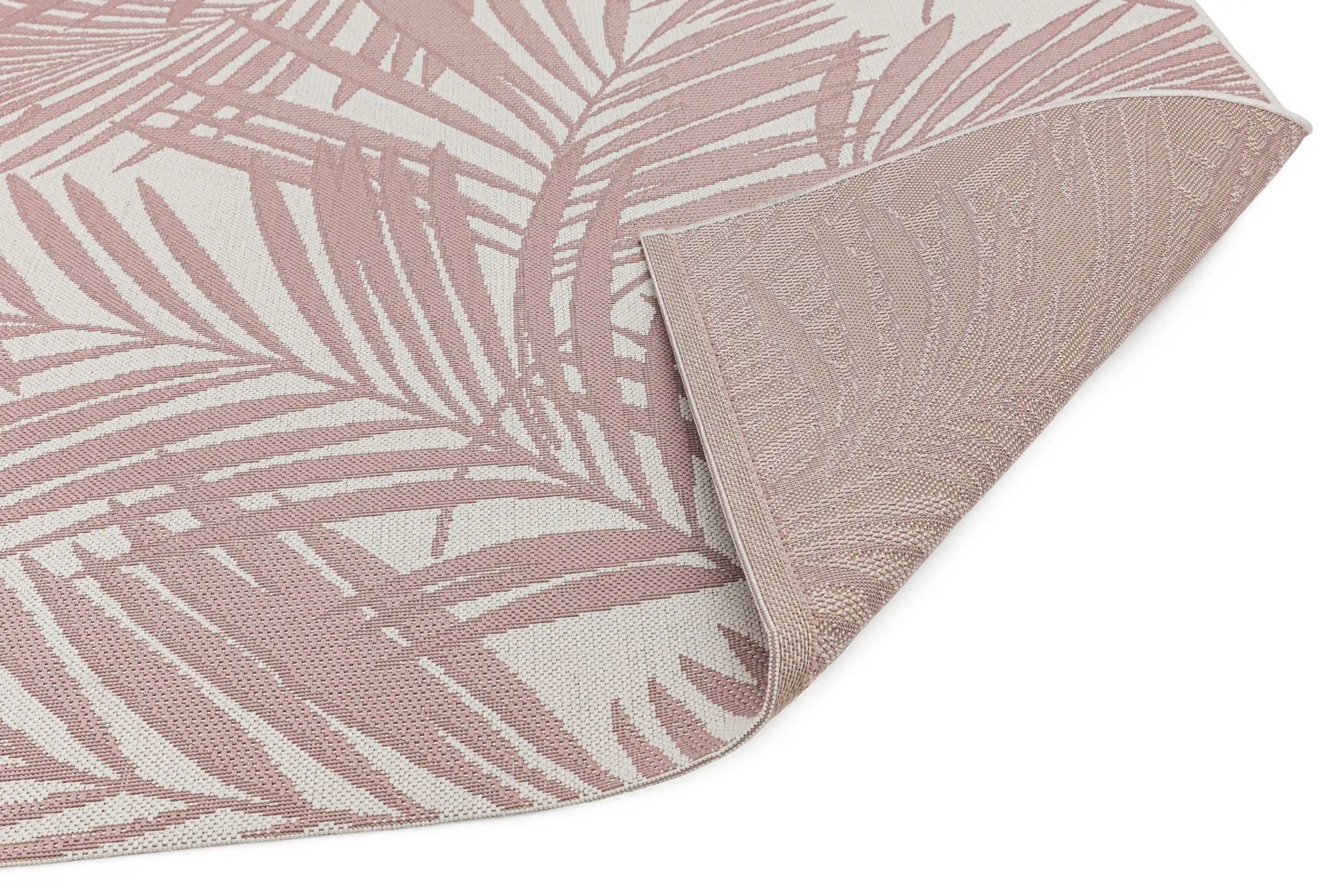 Asiatic patio pat21 pink palm Pink Outdoor  Striped Rug.