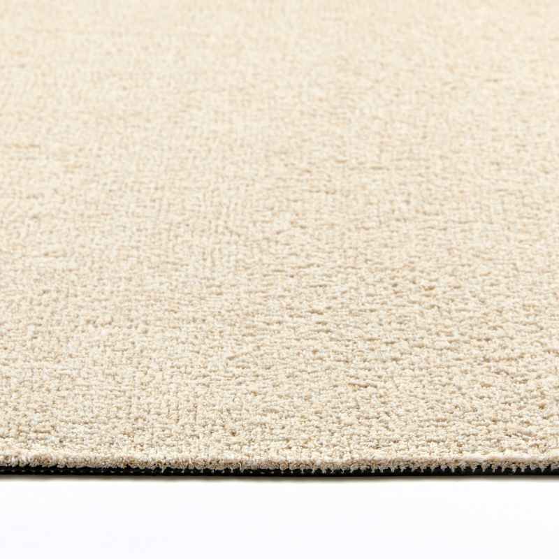 Plain Fleck Washable Hug Rug Doormat in Beige