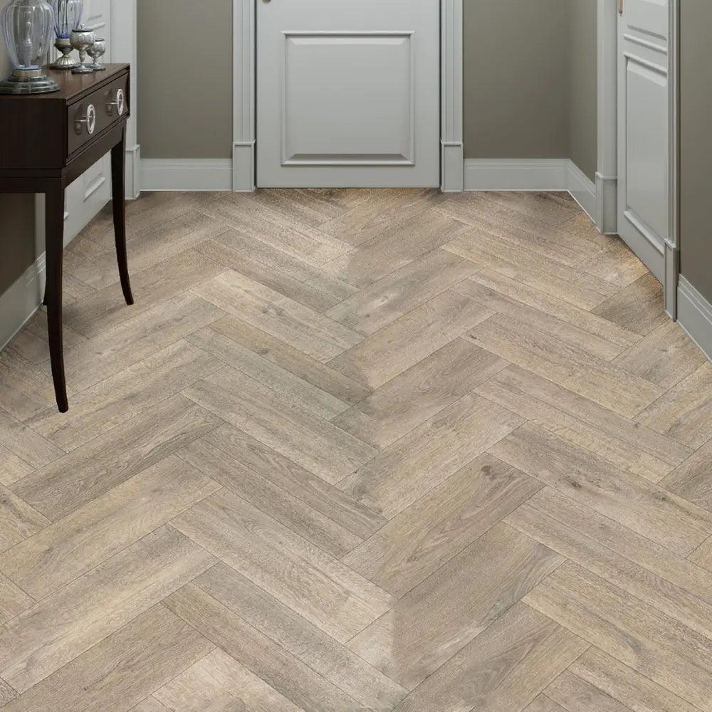 Pre-Cut Vinyl Herringbone Effect RS