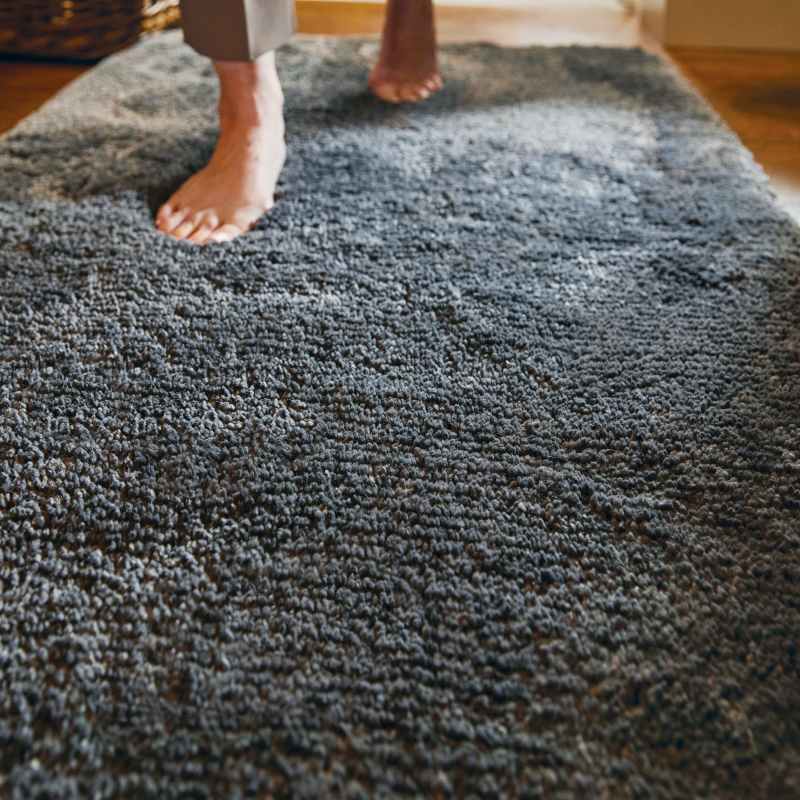 Luxe Tapi Premium Washable Runner Rug in Charcoal Grey