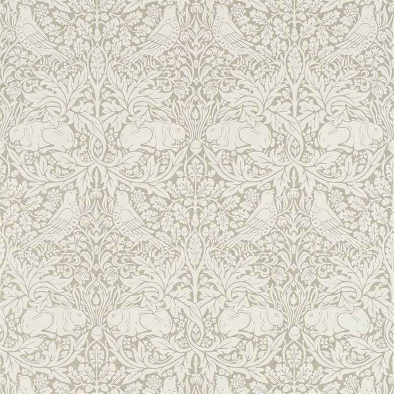 Pure Brer Rabbit Wallpaper 216532 by Morris & Co in Gilver – The Rug Seller