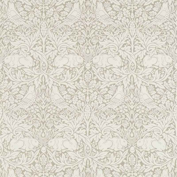 Pure Brer Rabbit Wallpaper 216532 by Morris & Co in Gilver – The Rug Seller