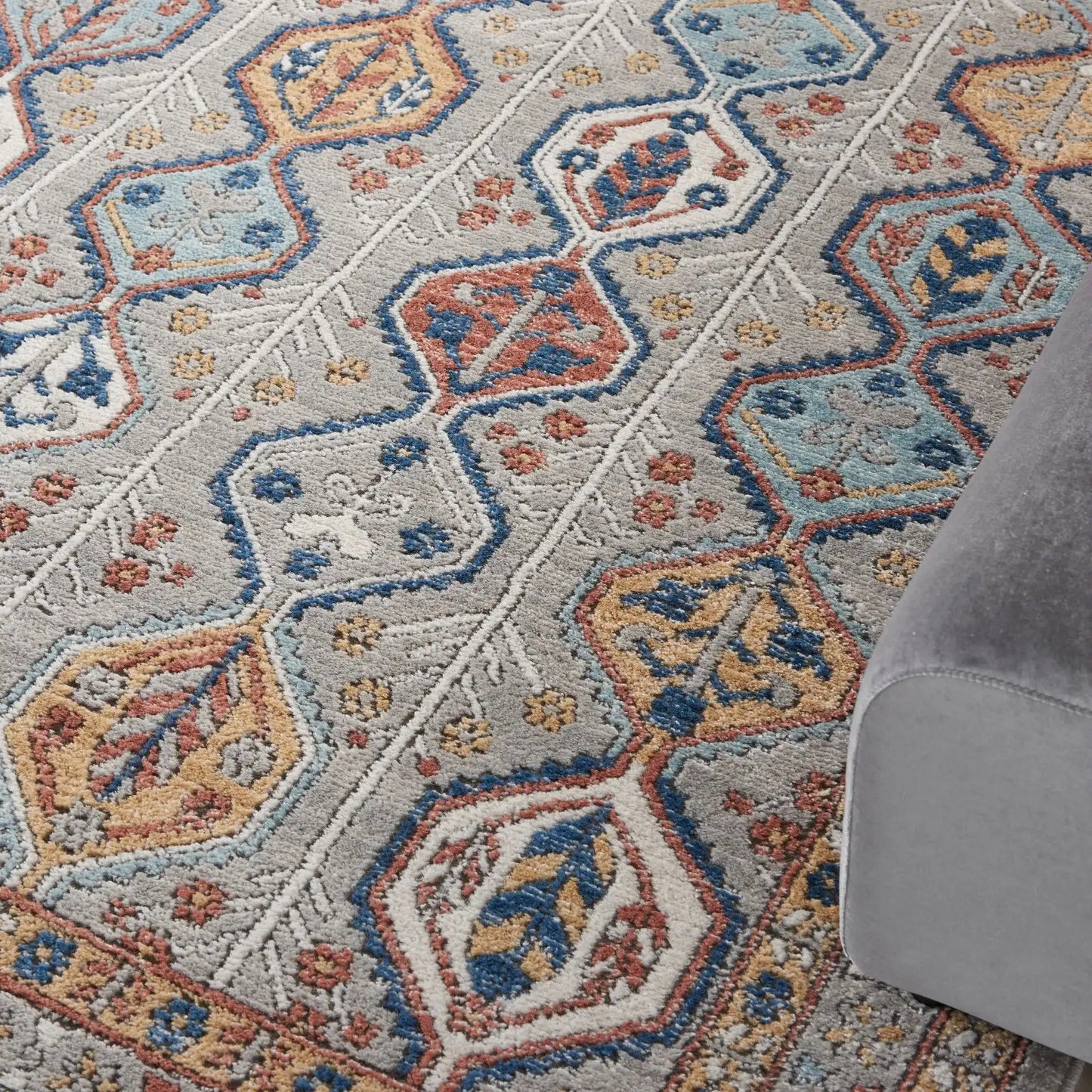 Quarry QUA15 Grey Multi Rug RS