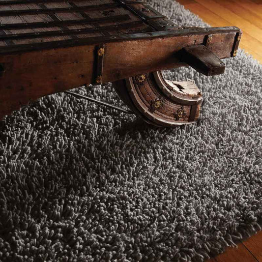 Imperial Shaggy Wool Rugs in Fossil