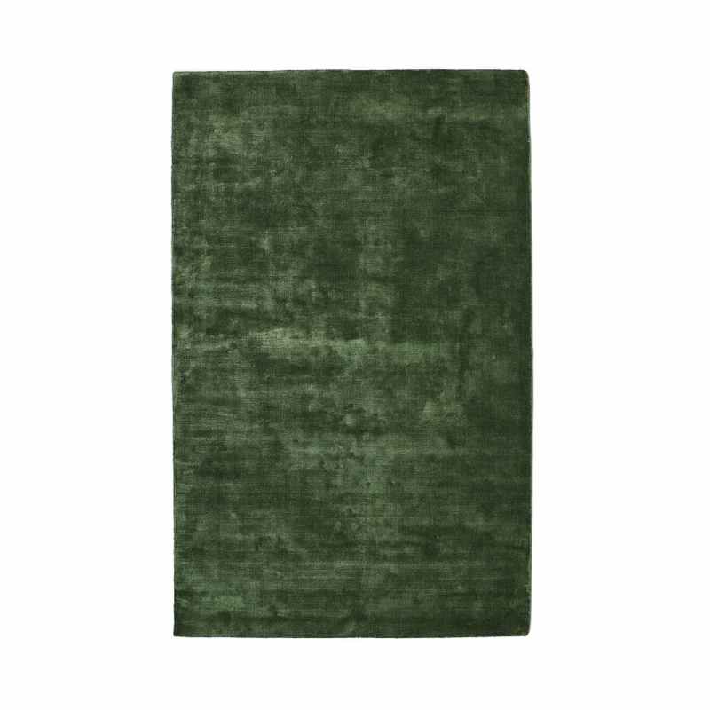 Karma Plain Viscose rugs in Fern Green