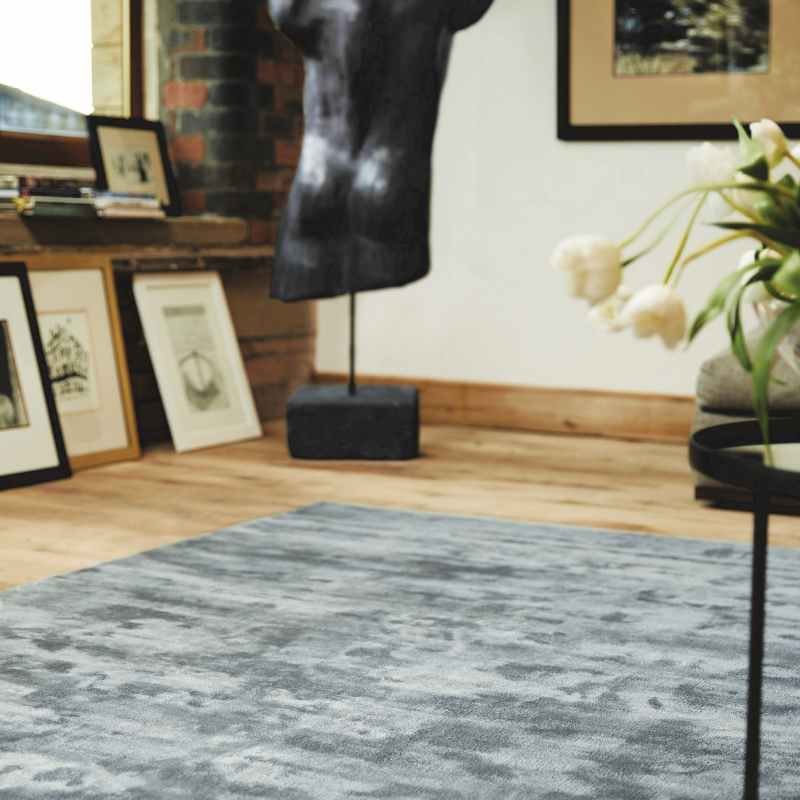 Karma Plain Viscose rugs in Fossil Grey
