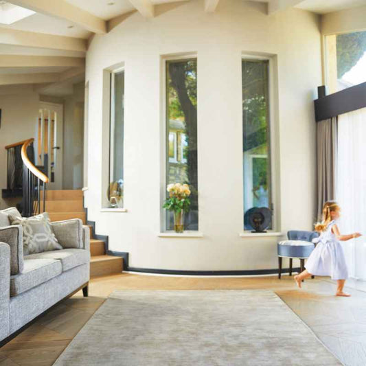 Karma Plain Viscose rugs in Mink