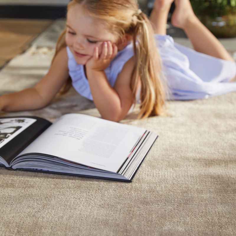 Karma Plain Viscose rugs in Mink