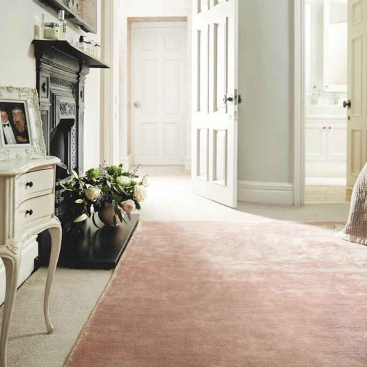 Karma Plain Viscose rugs in Nude
