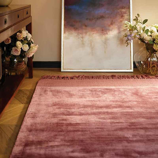 Karma Tassel rugs in Tuscan Rose