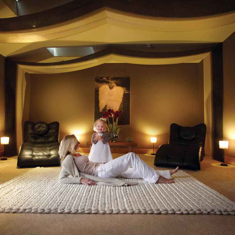 Urbane Felted Wool Rugs in Ivory