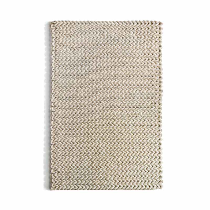 Urbane Felted Wool Rugs in Ivory