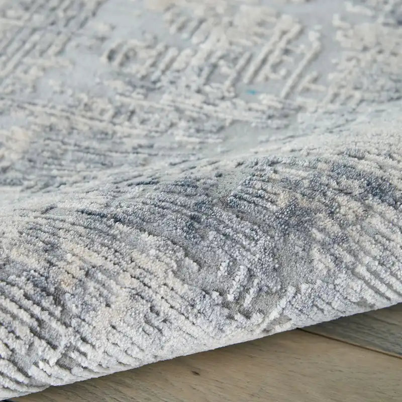 Rustic Textures RUS01 Grey Beige Rug RS